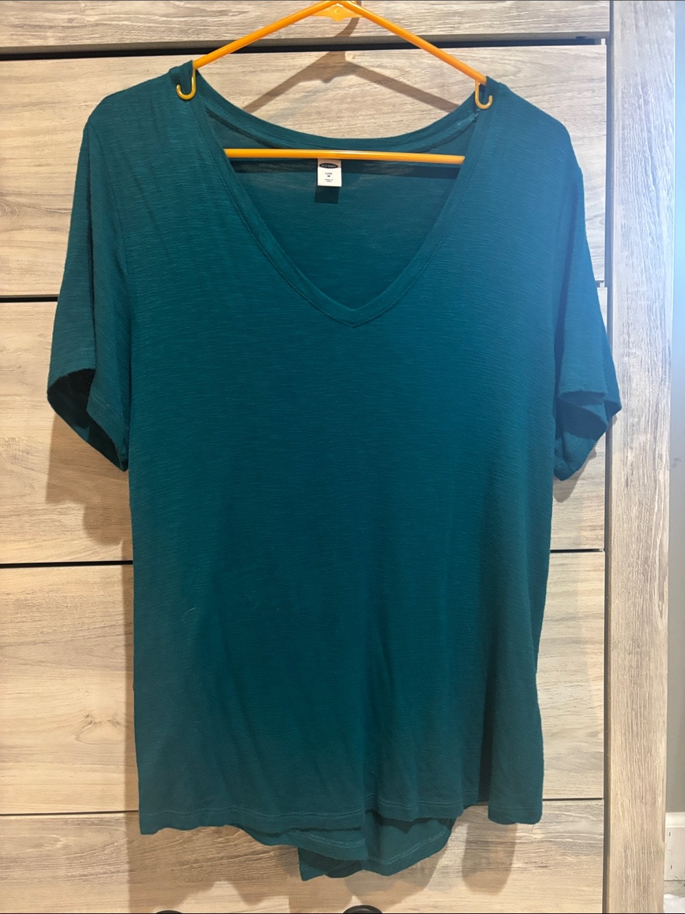 Women’s Teal V-Neck Short Sleeve Top